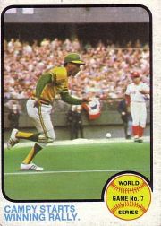 1973 Topps Baseball Cards      209     Bert Campaneris WS